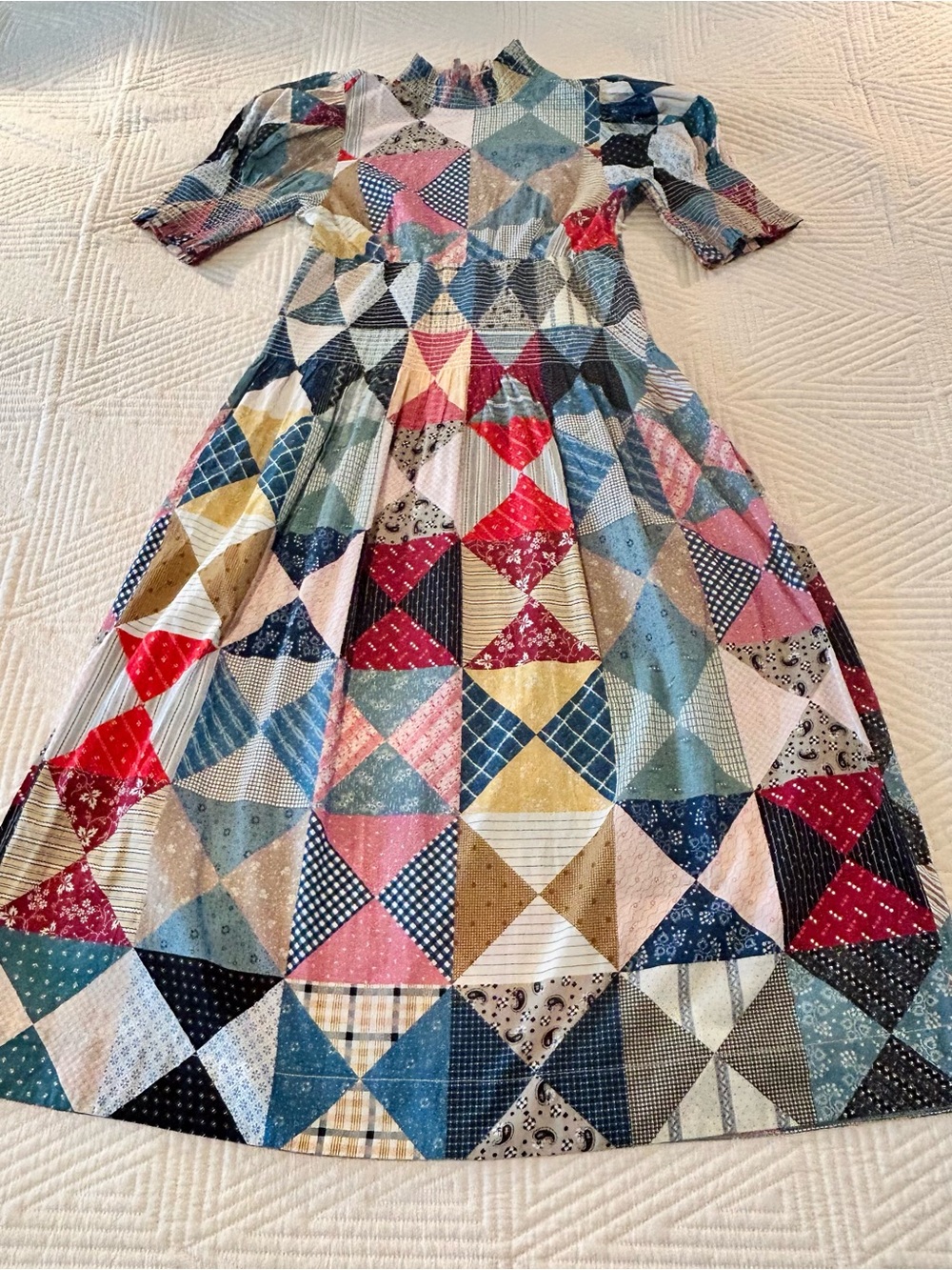 Doen Patchwork quilt Dress size small. - Picture 2 of 9